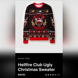 Last Chance Before Donating Hellfire Club Ugly Christmas Sweater